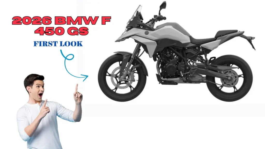 2026 BMW F 450 GS adventure motorcycle with alloy wheels and digital display on an off-road trail in India